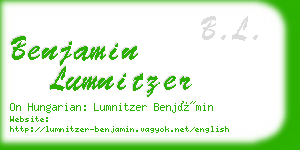 benjamin lumnitzer business card